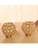 Crystal Bowl Candle Holders Set Crystal Bowl Candle Holders Set
