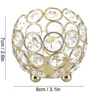 Crystal Bowl Candle Holders Set