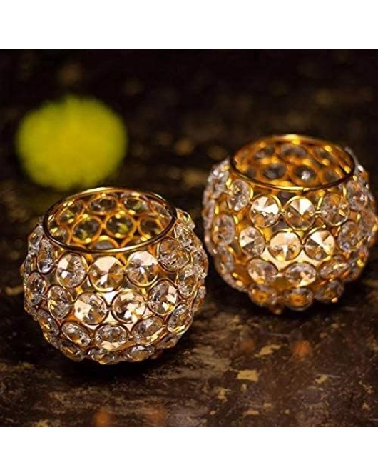 Crystal Bowl Candle Holders Set Crystal Bowl Candle Holders Set