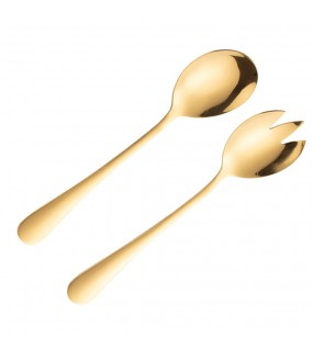 Golden Serving Spoons
