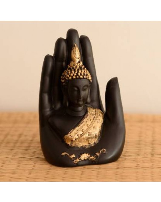 Handcrafted Buddha Palm Showpiece Handcrafted Buddha Palm Showpiece
