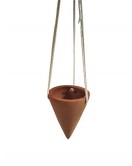 Hanging Cone Planter With Rope Hanging Cone Planter With Rope