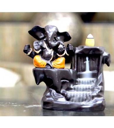 Lord Ganesha With Incense Cones