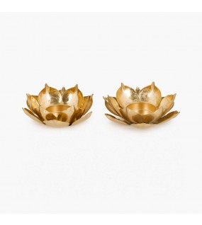 Lotus Shape Candle Holder Set