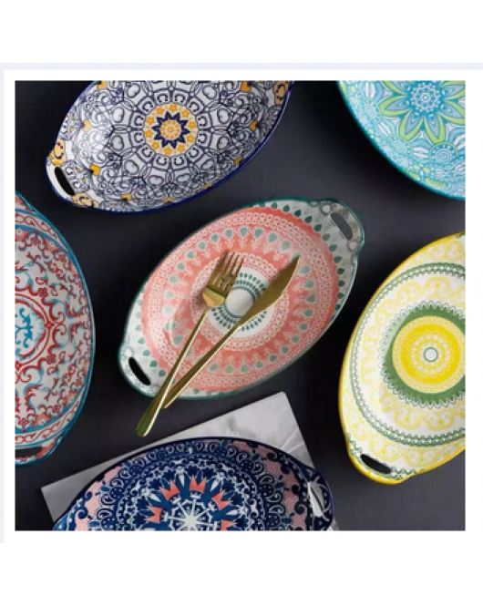 Oval Ceramic Plate Oval Ceramic Plate