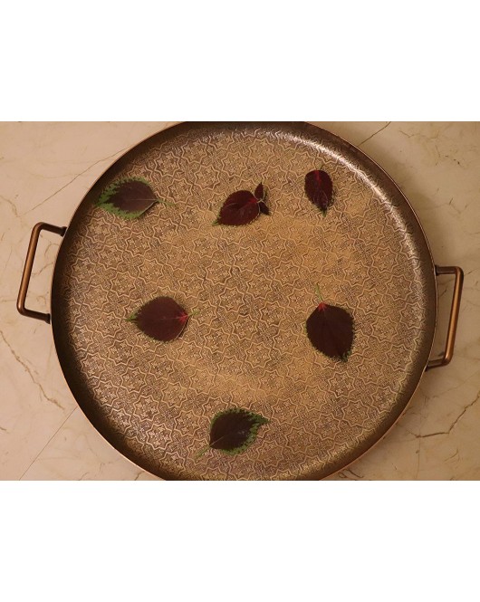 Round Decorative Serving Tray Round Decorative Serving Tray