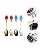 Vintage Coffee Spoon Fork Set Vintage Coffee Spoon Fork Set