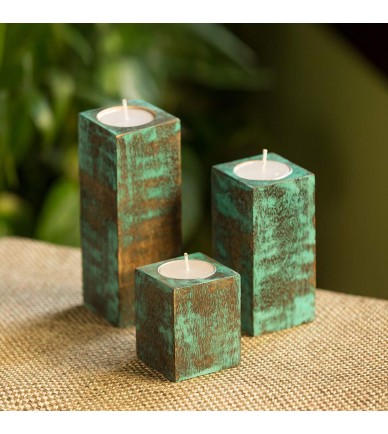 Wood Tealight Candle Holder