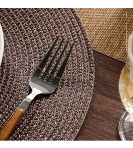 Brown Wipeable Table Mat