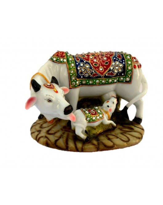 Cow And Calf Handcrafted Showpiece Cow And Calf Handcrafted Showpiece