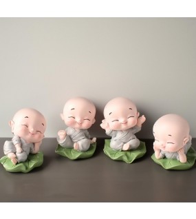 Cute Meditating Monk Statues Showpiece