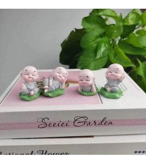 Cute Meditating Monk Statues Showpiece