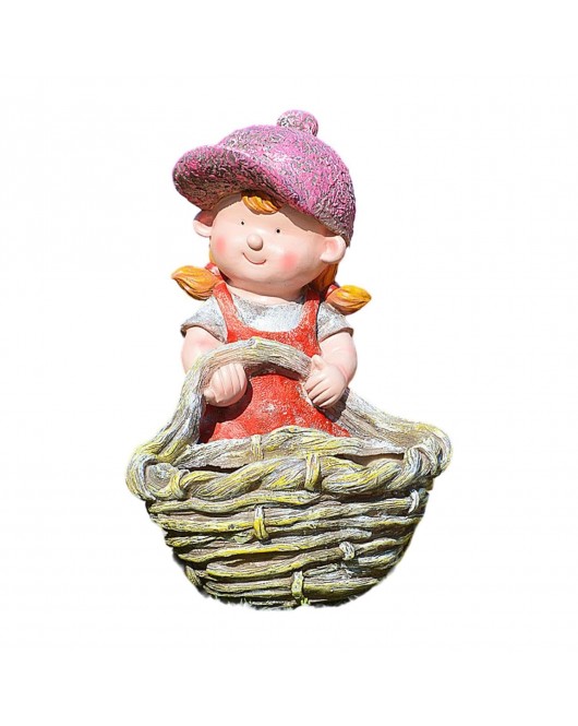 Cute Resin Statue Flower Pot