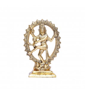 Gold Plated Dancing Shiva Showpiece