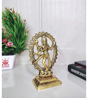 Gold Plated Dancing Shiva Showpiece