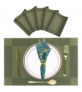 Green Melange Rectangular Table Mat