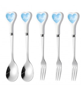 Heart Shape Espresso Spoons And Forks