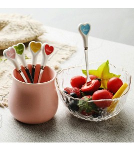 Heart Shape Espresso Spoons And Forks