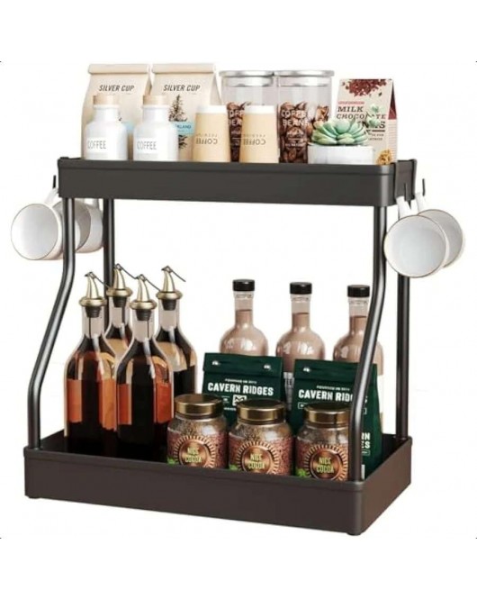 Kitchen Countertop Coffee And Spice Rack Organizer Kitchen Countertop Coffee And Spice Rack Organizer