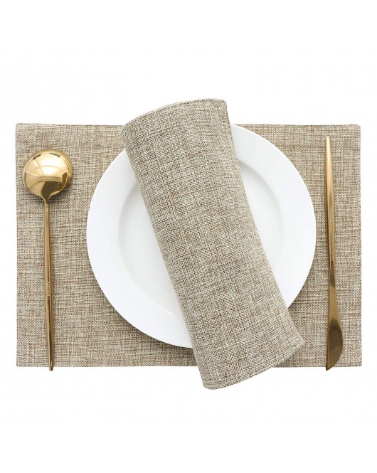 Natural Linen Jute Tablemats Natural Linen Jute Tablemats