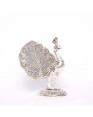 Silver Plated Peacock Showpiece Silver Plated Peacock Showpiece