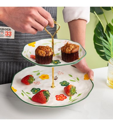 Tea Pastry Fruit Serving Tray